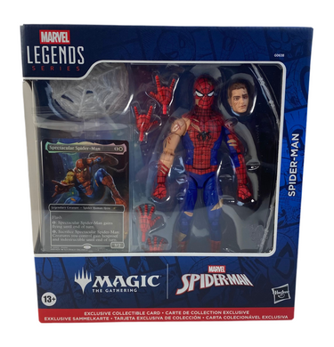 Marvel Legends x Magic the Gathering - Battle-Damaged Spiderman & Card