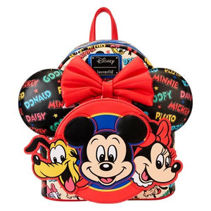 Loungefly - Mickey and Friends Classic Mini-Backpack and Ear Headband Set