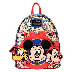 Loungefly - Mickey and Friends Classic Mini-Backpack and Ear Headband Set