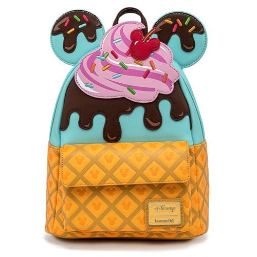 Loungefly - Mickey and Minnie Mouse Sweets Ice Cream Mini-Backpack