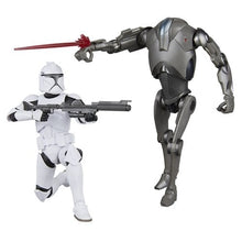 Load image into Gallery viewer, Star Wars - The Black Series - Phase 1 Clone Trooper &amp; Super Battle Droid