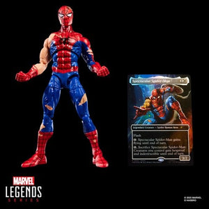 Marvel Legends x Magic the Gathering - Battle-Damaged Spiderman & Card