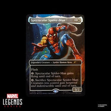 Load image into Gallery viewer, Marvel Legends x Magic the Gathering - Battle-Damaged Spiderman &amp; Card